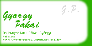 gyorgy pakai business card