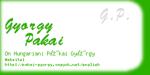 gyorgy pakai business card